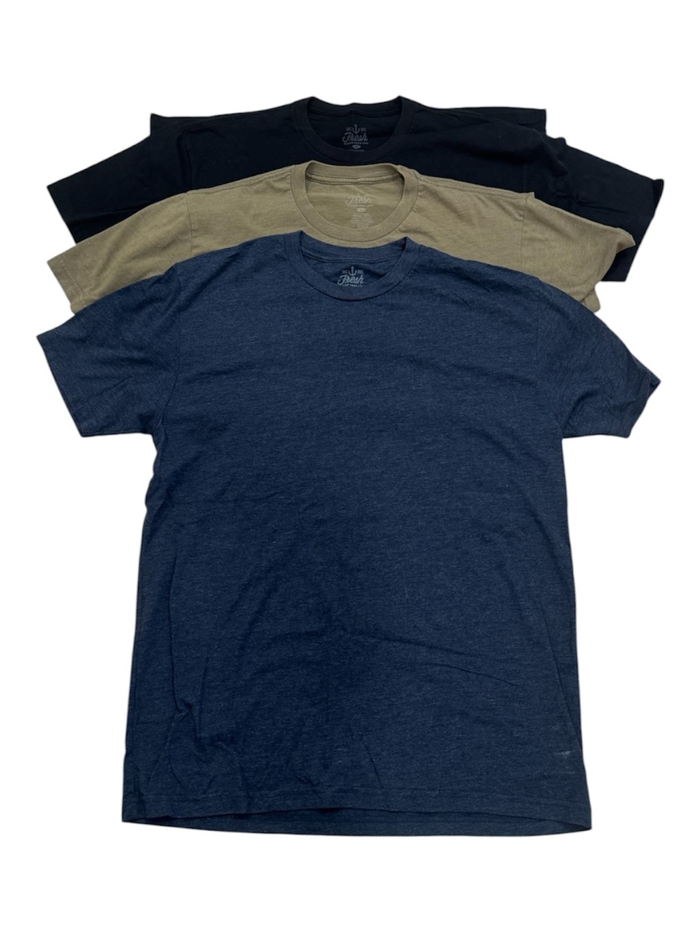 Men's Crew Neck Tee 3-Pack - Navy, Olive, Black